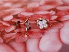 Aura STAR AND SUN PINK GOLD MOP STUD EARRINGS