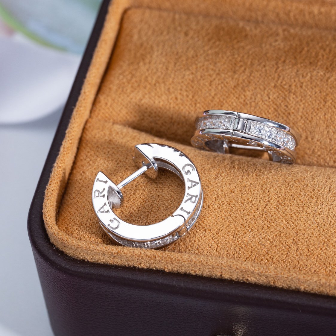 [⭐Veya]ZERO 1 MINI SILBER DIAMANT OHRRINGE