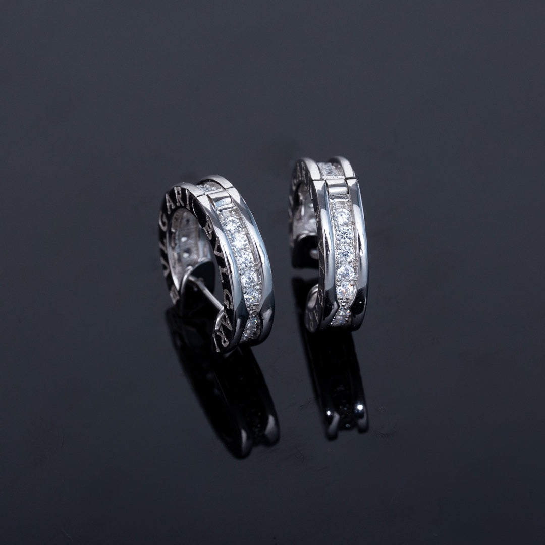 [⭐Veya]ZERO 1 MINI SILBER DIAMANT OHRRINGE