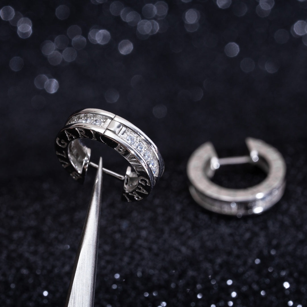 [⭐Veya]ZERO 1 MINI SILBER DIAMANT OHRRINGE