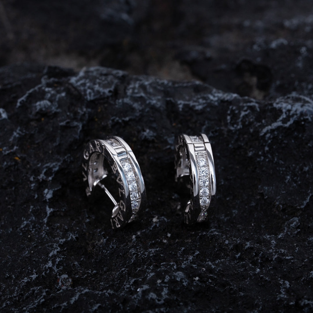 [⭐Veya]ZERO 1 MINI SILBER DIAMANT OHRRINGE