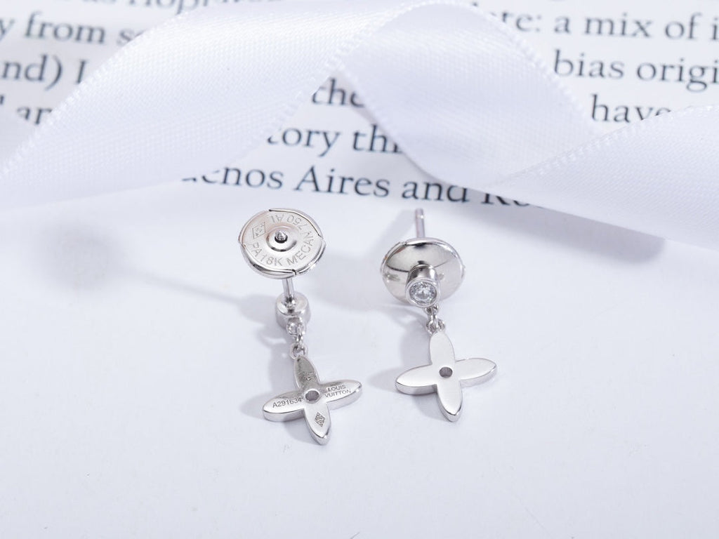 Aura VIDYLLE SILVER DIAMOND MINI DROP OHRRINGE