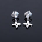 Aura VIDYLLE SILVER DIAMOND MINI DROP OHRRINGE