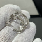 Aura LOVE DIAMOND SILBERNE CREOLEN