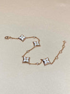 Aura STAR 4 MOTIF MOP DIAMOND PINK GOLD BRACELET