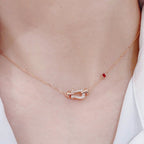 Aura FORCE 10 DIAMOND PINK GOLD NECKLACE