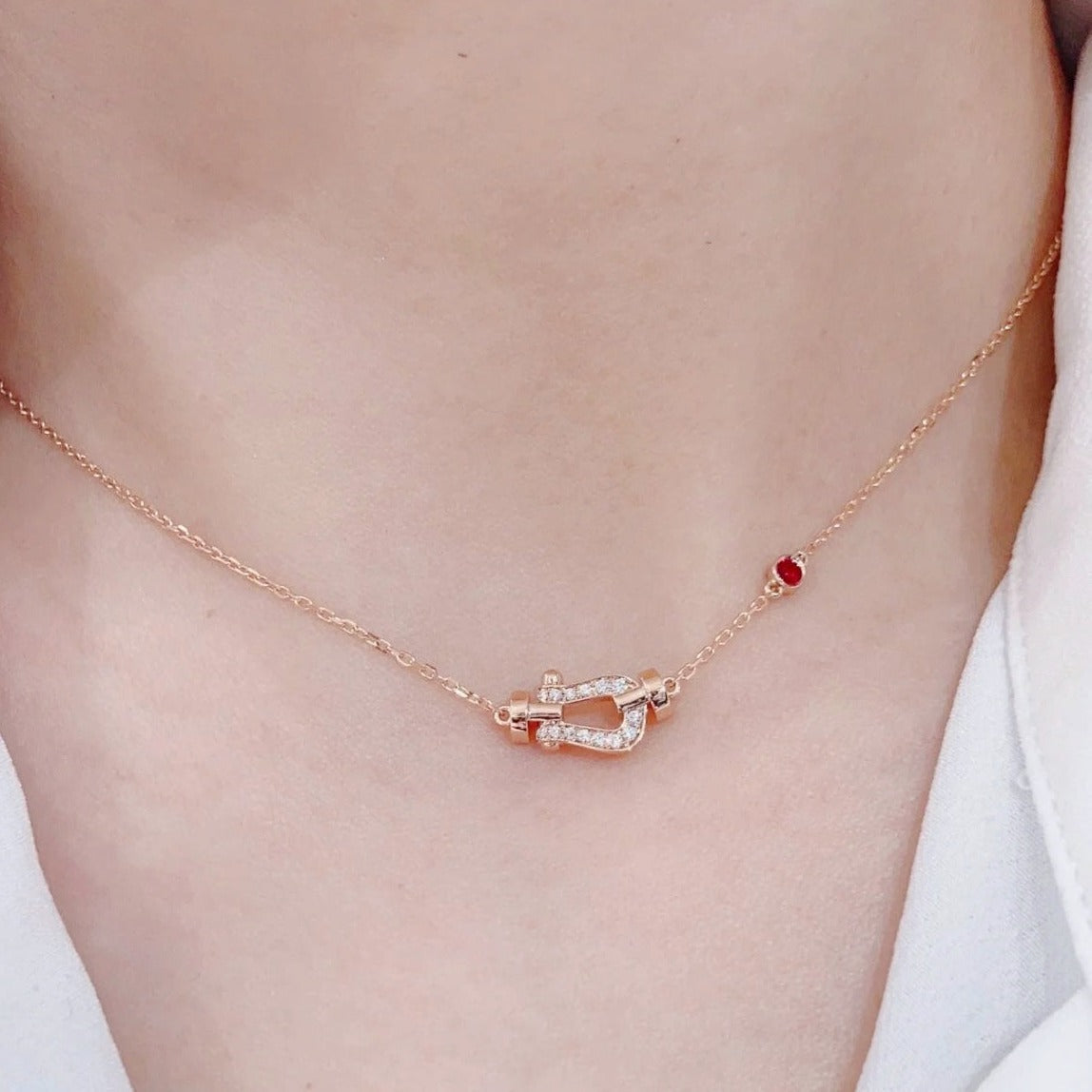 Aura FORCE 10 DIAMOND PINK GOLD NECKLACE