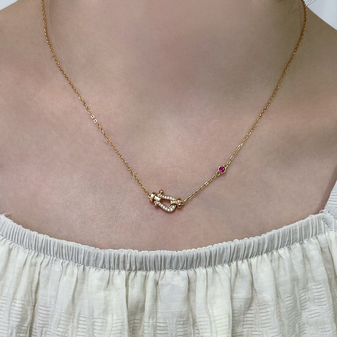 Aura FORCE 10 DIAMOND PINK GOLD NECKLACE