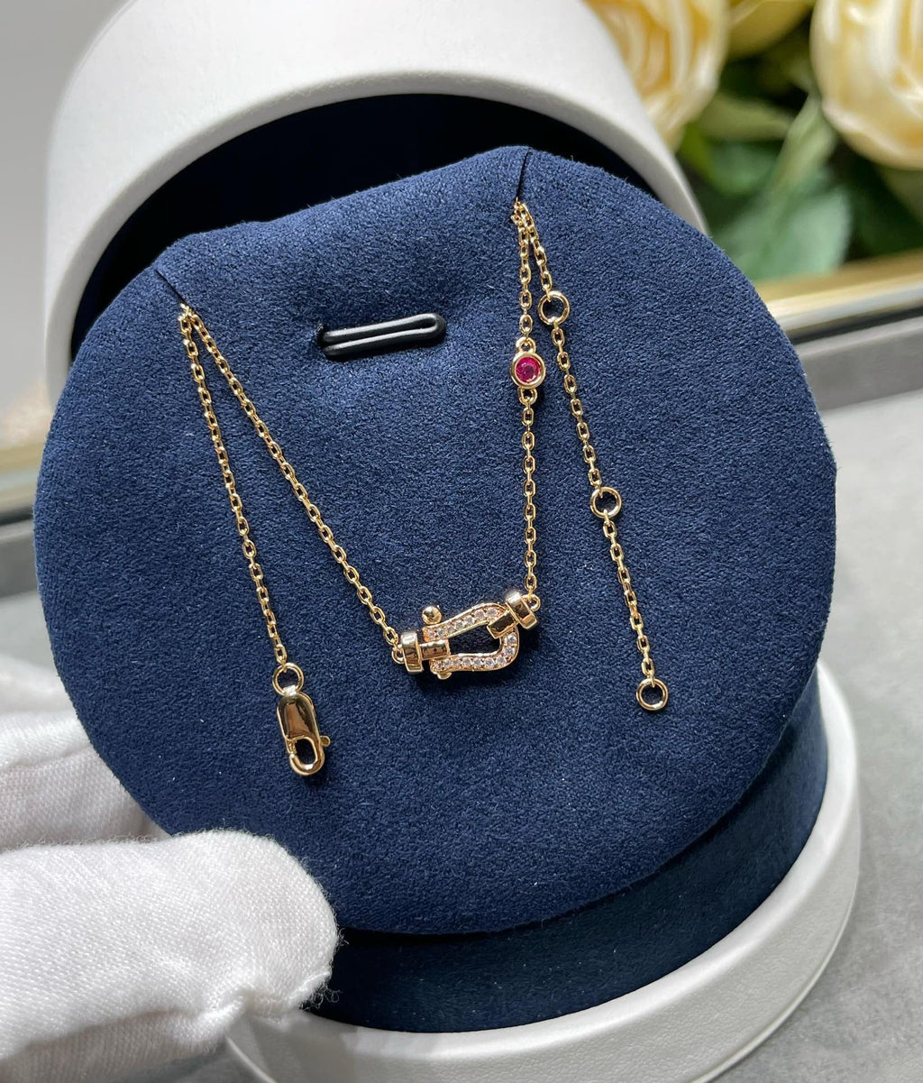 Aura FORCE 10 DIAMOND PINK GOLD NECKLACE