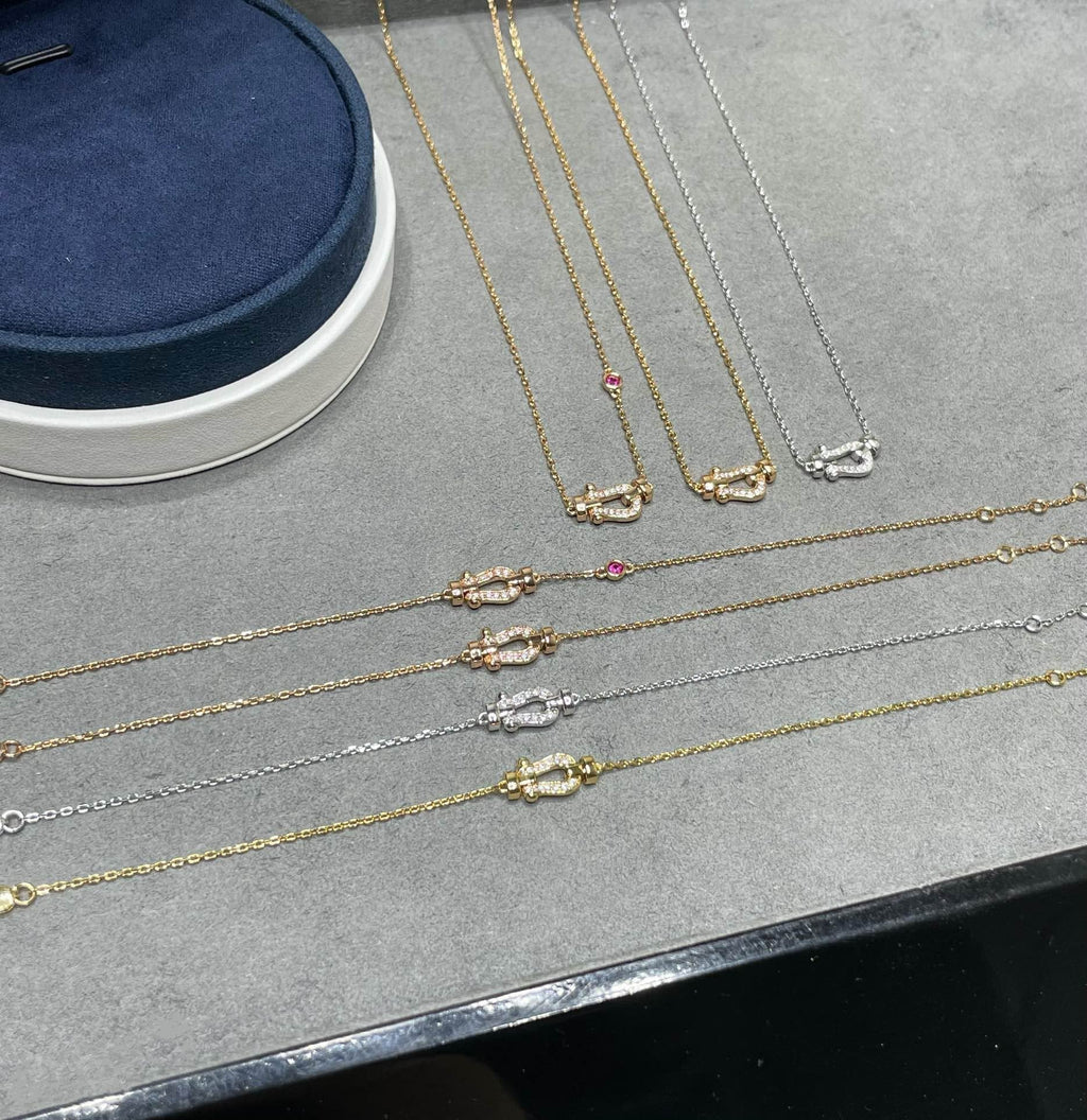 Aura FORCE 10 DIAMOND PINK GOLD NECKLACE