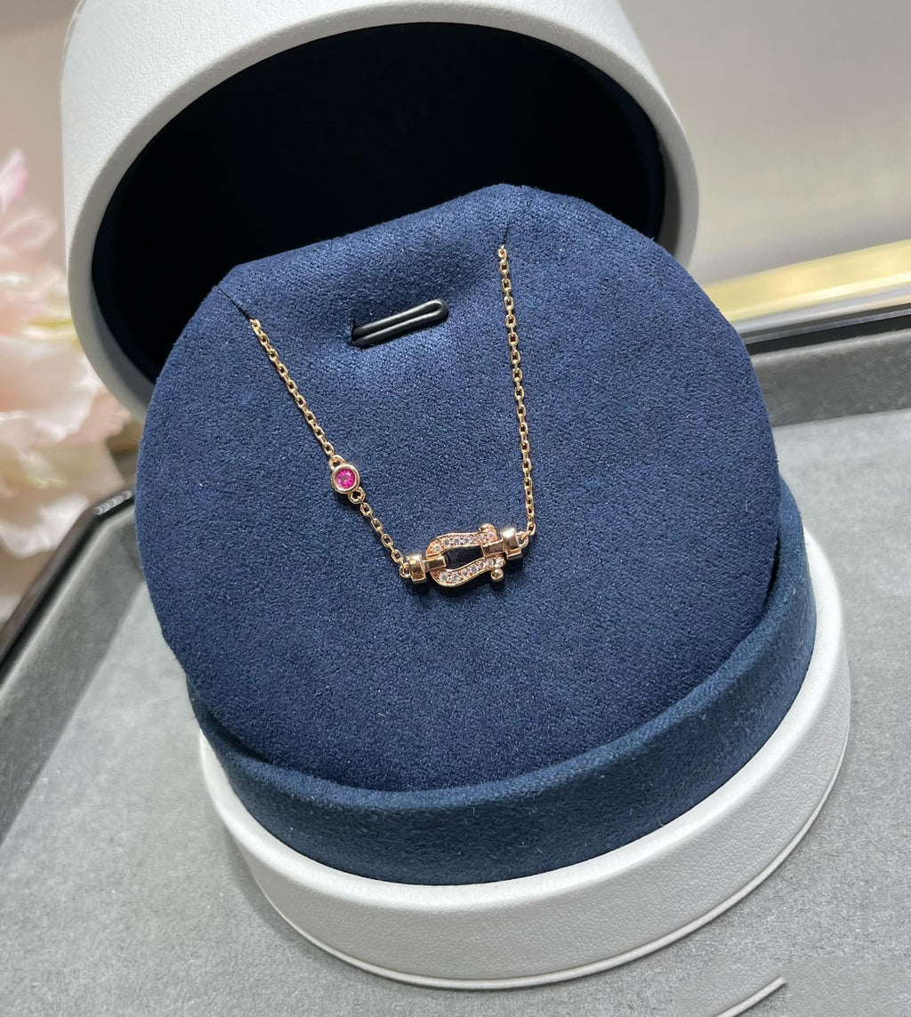 Aura FORCE 10 DIAMOND CHAIN LINK PINK GOLD BRACELET