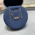 Aura FORCE 10 DIAMOND CHAIN LINK PINK GOLD BRACELET