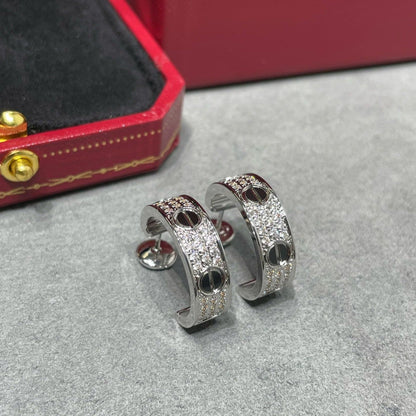 Aura LOVE KERAMIK SILBEROHRRINGE MIT DIAMANTEN