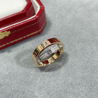 Aura LIEBES ROSÉGOLD SILBER DIAMANT DOPPELRING