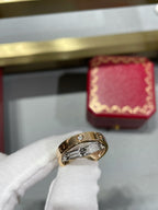 Aura LIEBES ROSÉGOLD SILBER DIAMANT DOPPELRING