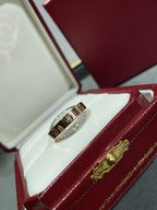Aura LIEBES ROSÉGOLD SILBER DIAMANT DOPPELRING