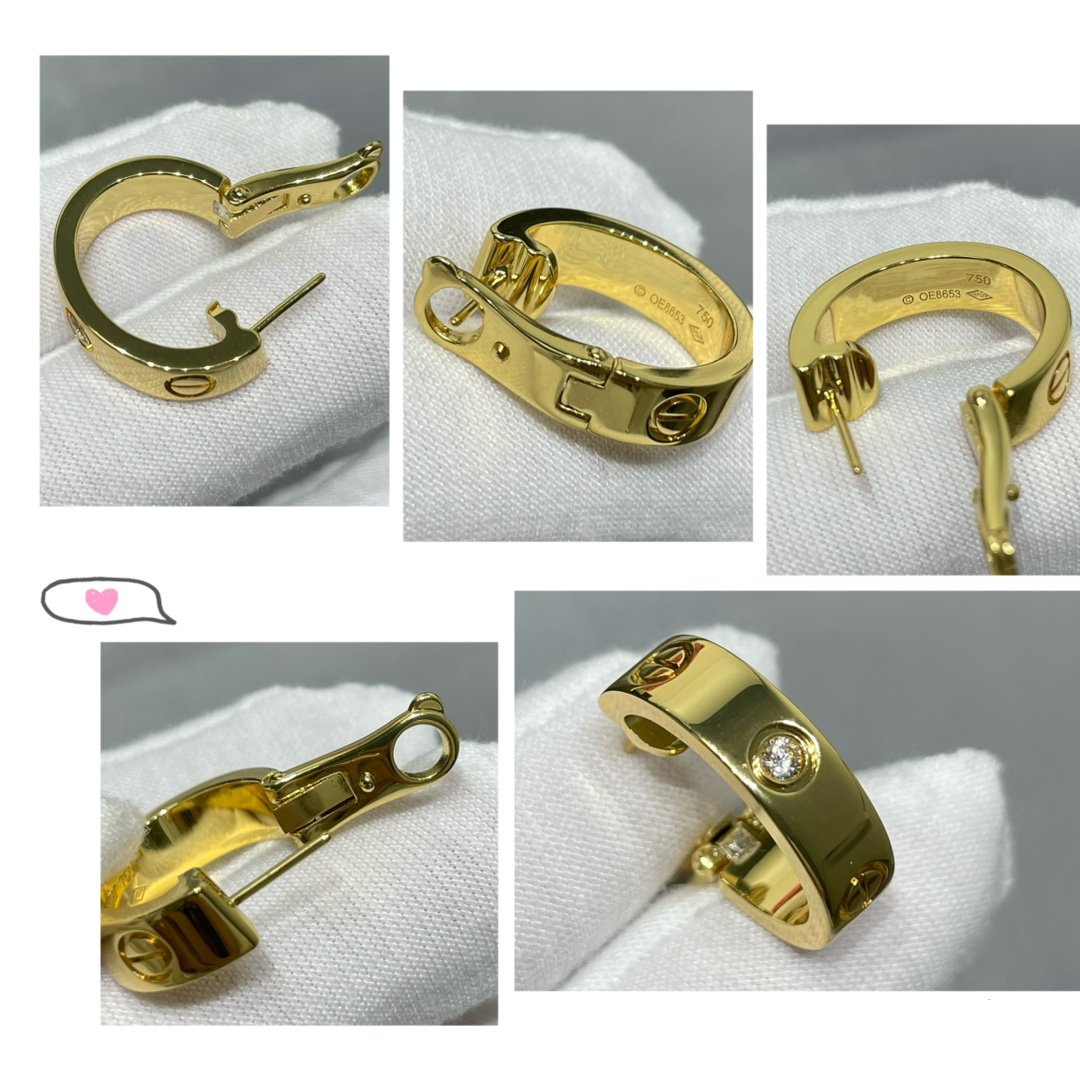 Aura LOVE 5.5MM 1 DIAMOND EARRINGS