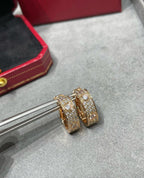 Aura LOVE 5.5MM DIAMOND PAVED EARRINGS
