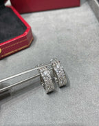 Aura LOVE 5.5MM DIAMOND PAVED EARRINGS