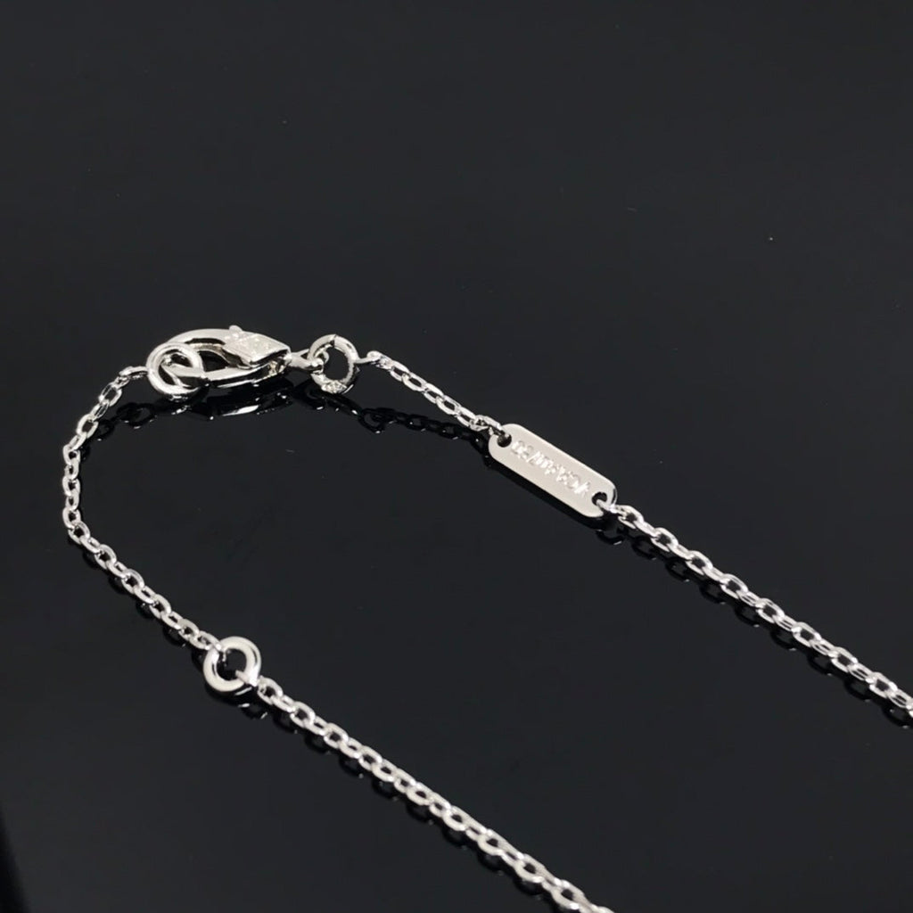Aura CLOVER PIETERSITE SILBER LANGE HALSKETTE