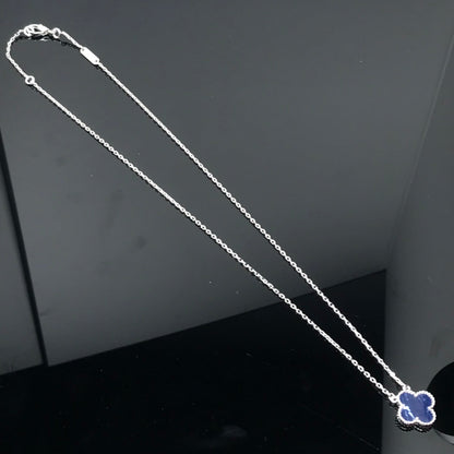 Aura CLOVER PIETERSITE SILBER LANGE HALSKETTE