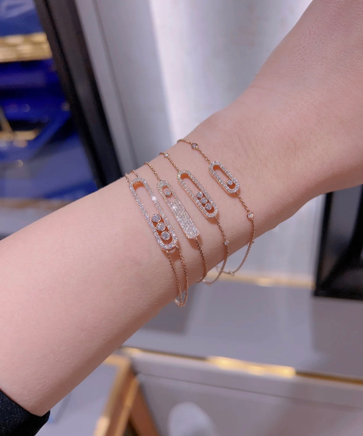 [Aura ]MOVE CLASSIQUE DIAMOND PAVED BRACELET