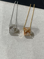 Aura LIENS EVIDENCE DIAMANT BESETZTE HALSKETTE
