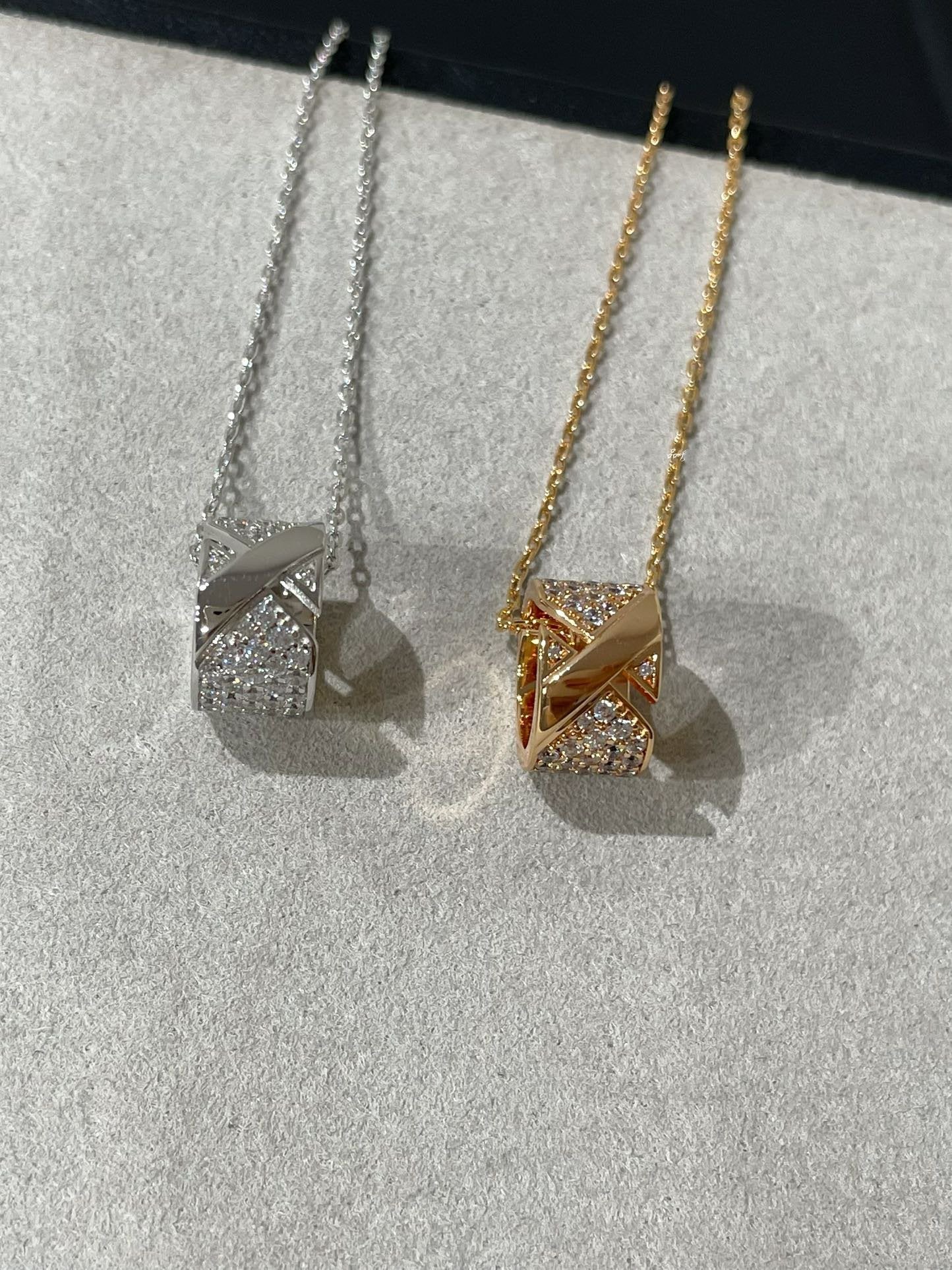 Aura LIENS EVIDENCE DIAMANT BESETZTE HALSKETTE