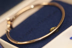 Aura IDYLLE PINK GOLD OPEN BRACELET DIAMOND PAVED