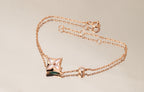 Aura STAR PINK MOP 1 DIAMOND PINK GOLD NECKLACE