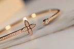 Aura IDYLLE GOLD OPEN BRACELET DIAMOND PAVED