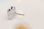 Aura CLOVER MINI TURQUOISE SILVER STUD EARRINGS