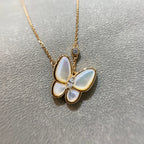 Aura BUTTERFLY MOP DIAMANT HALSKETTE