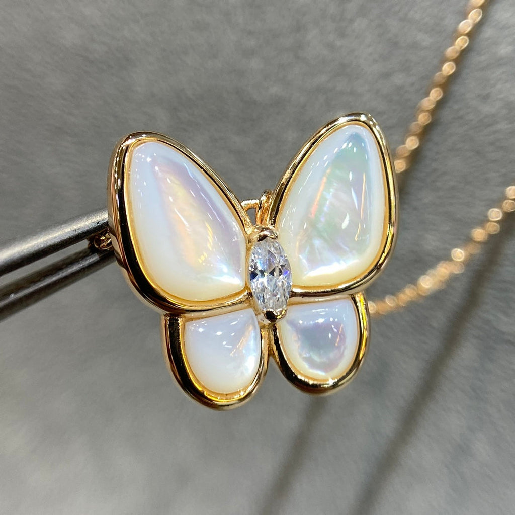Aura BUTTERFLY MOP DIAMANT HALSKETTE