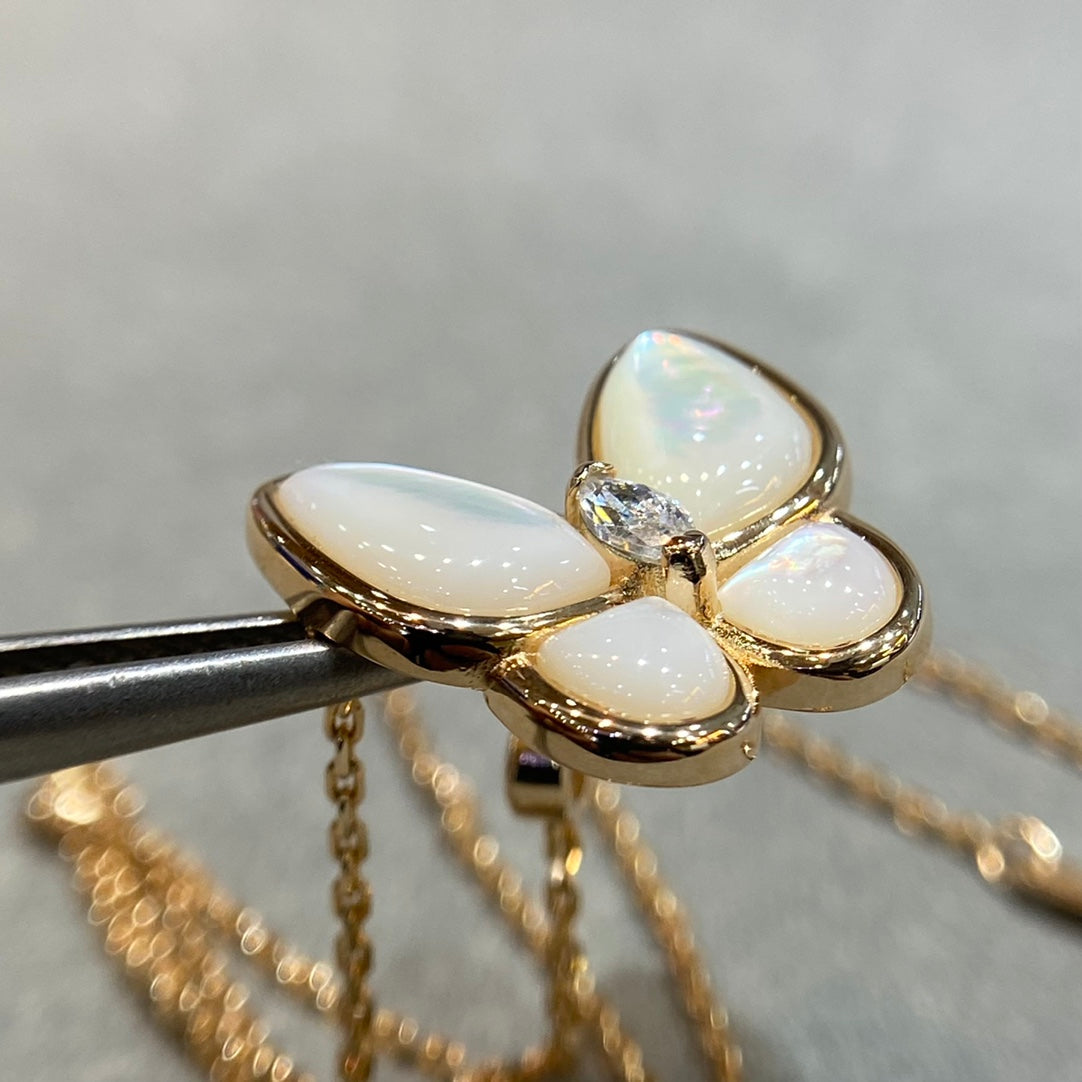 Aura BUTTERFLY MOP DIAMANT HALSKETTE