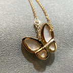 Aura BUTTERFLY MOP DIAMANT HALSKETTE