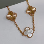 [Aura ]New CLOVER WHITE PEARL MOP 5 MOTIF BRACELET COLLECTION