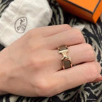 Aura OLYMPE PINK GOLD RING