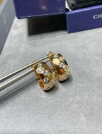 Aura BEE LOVE DIAMOND HOOP EARRINGS