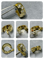 Aura BEE LOVE DIAMOND HOOP EARRINGS