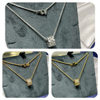 Aura BEE LOVE DIAMOND PAVED 3 ROW NECKLACE