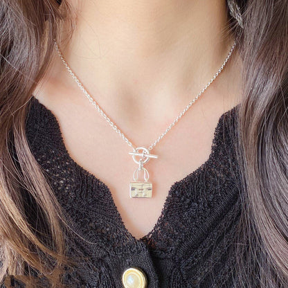 [⭐Aura ]CONSTANCE PEDANT SILVER NECKLACE