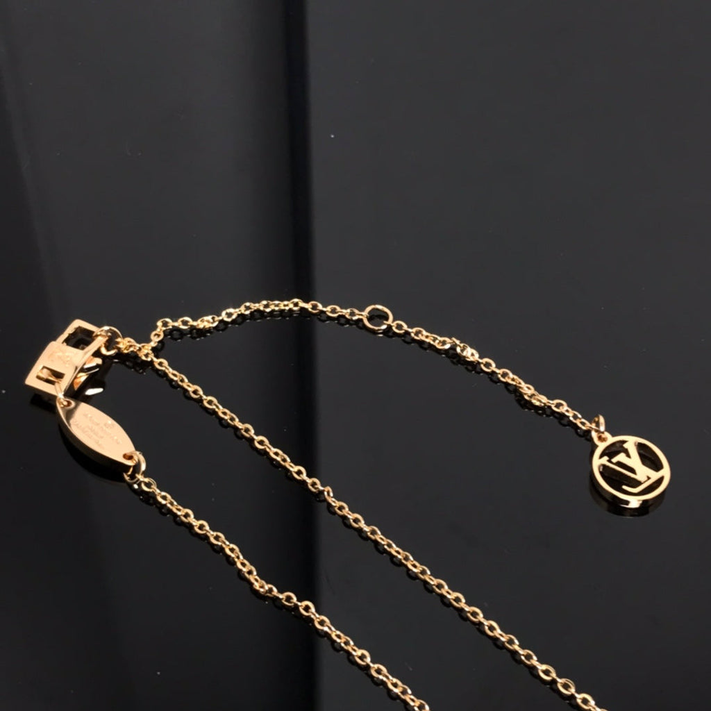 Aura COLOR BLOSSOM PINK MOP SUN GOLD NECKLACE