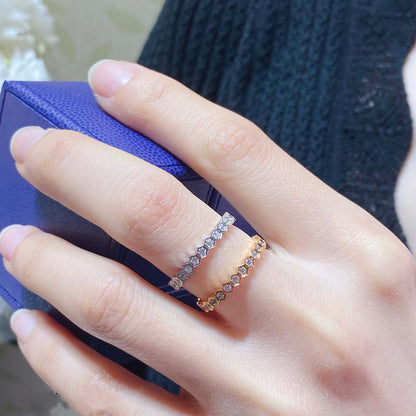 [⭐Aura ]BEE LOVE DIAMOND PAVED SMALL RING