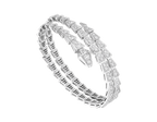 [⭐DORISW]SERPENTI BRACELET SILVER DIAMOND DOUBLE ROW
