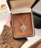 [Aura] B.C.L ENAMEL ROTATING SINGLE-DIAMOND NECKLACE£¨Various colors£©