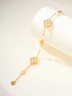 [Aura]B.C.L ENAMELED Three-Flower Bracelet£¨Trumpet)