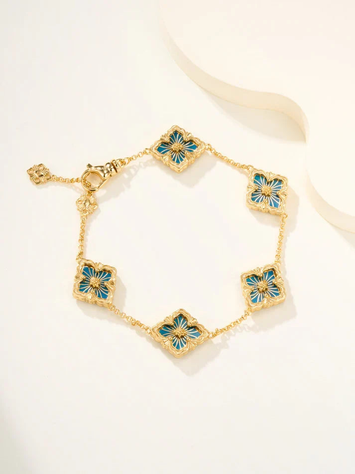 [⭐Aura]B.C.L ENAMELED Five-Flower Bracelet£¨Various Colors)