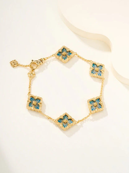 [⭐Aura]B.C.L ENAMELED Five-Flower Bracelet£¨Various Colors)