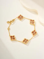 [Aura]B.C.L ENAMELED Five-Flower Bracelet£¨Various Colors)
